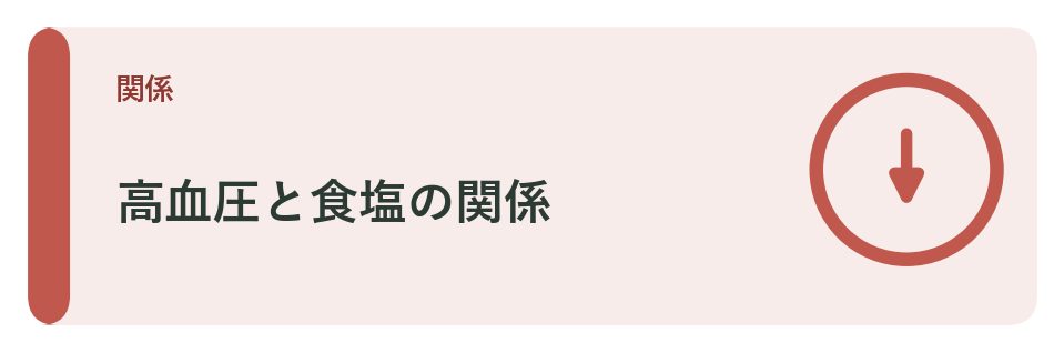 高血圧と食塩の関係