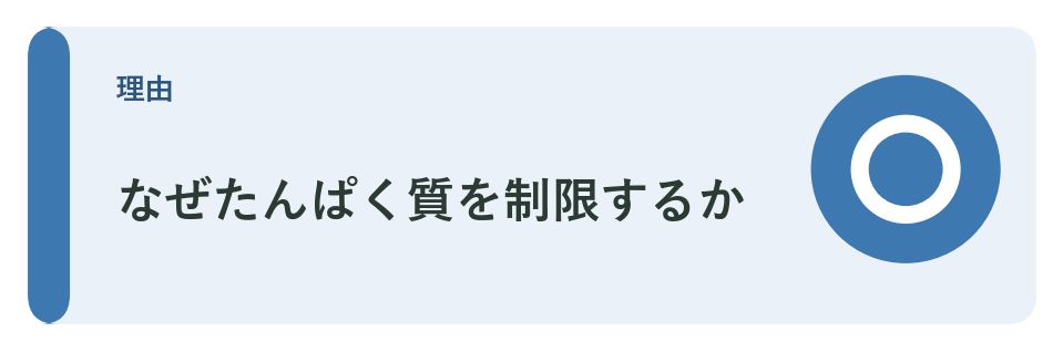 腎臓病とたんぱく質の関係