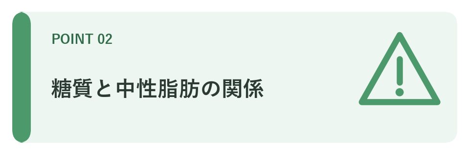 糖質と中性脂肪の関係