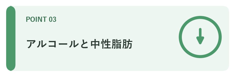 アルコールと中性脂肪