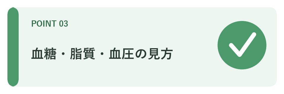 血糖・脂質・血圧の見方